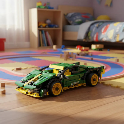 Auto Racing Verde-Amarillo 639pcs