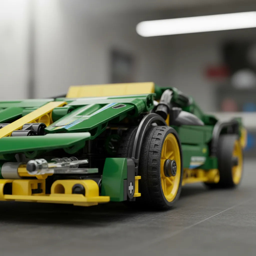 Auto Racing Verde-Amarillo 639pcs